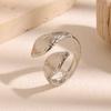 Gold-Plated Snake-Shaped Titanium Steel Adjustable Ring for Women - Retro, Colorfast, European & American Fashion.