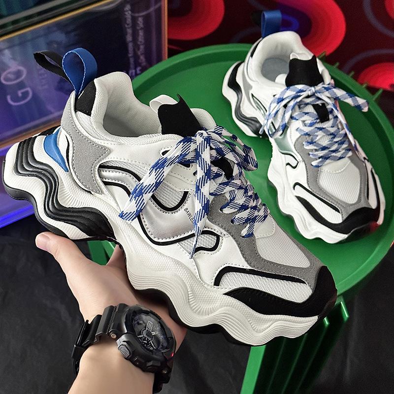 

Мужские легкие кроссовки для бега в стиле ретро с амортизацией 39 синий/белый