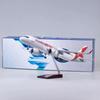 Plane Model Diecast Resin 1/80 47CM Airplane 320NEO A320 NEO Arab Airlines Model Light & Wheel Landing Gear Collection