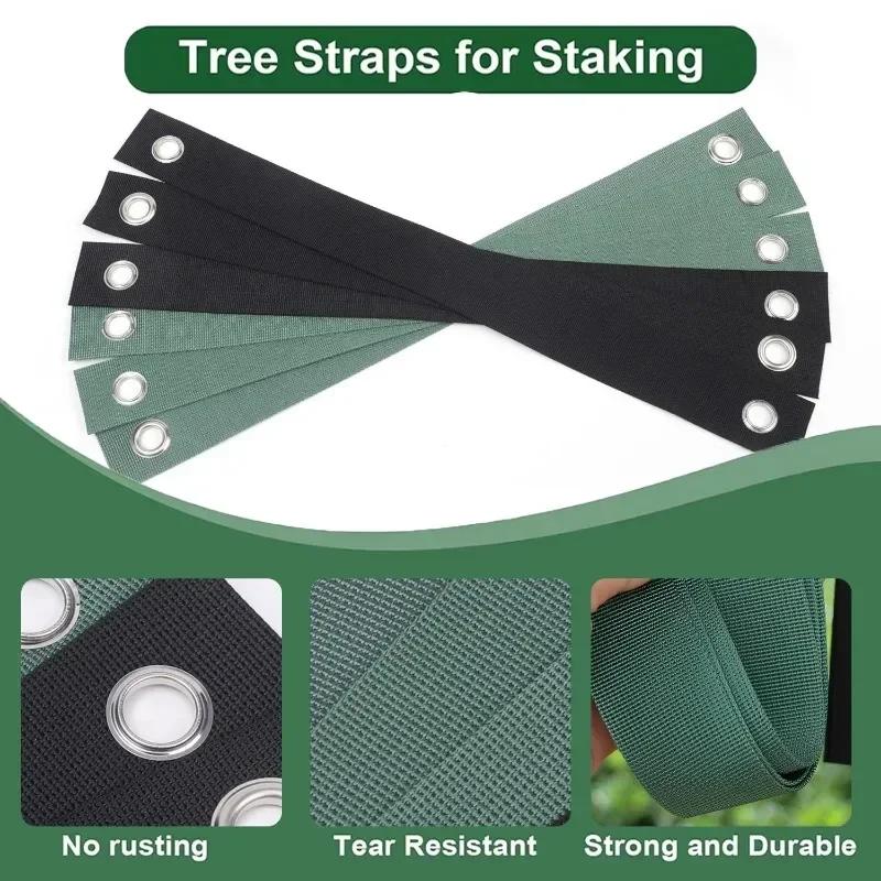 10/1pcs Tree Straps For Staking Tree Support Straps Newly Planted Saplings Anti-Hurricane Protection Straightening Tools 40cm