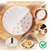 Charming Decoration: 120 Disposable Steaming Paper Sheets, Round, Perforated, for Chinese Steamers, Steamer Sheets, Steamer Paper, Cooking Paper (27cm