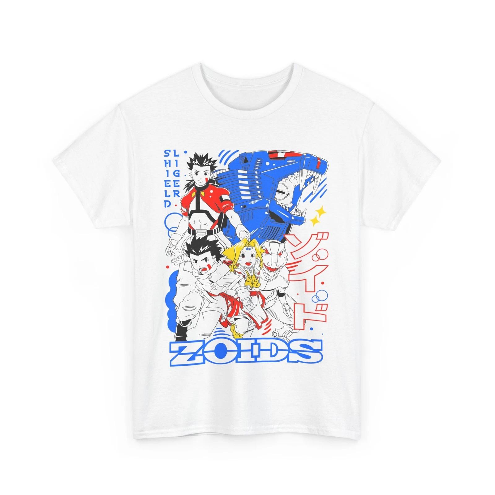 

Zoid Tshirt Geno Series Psychogeno Geno Saurer Anime Zoid Mens and Womens Summer Pure Cotton Comfortable Loose Top 4XL