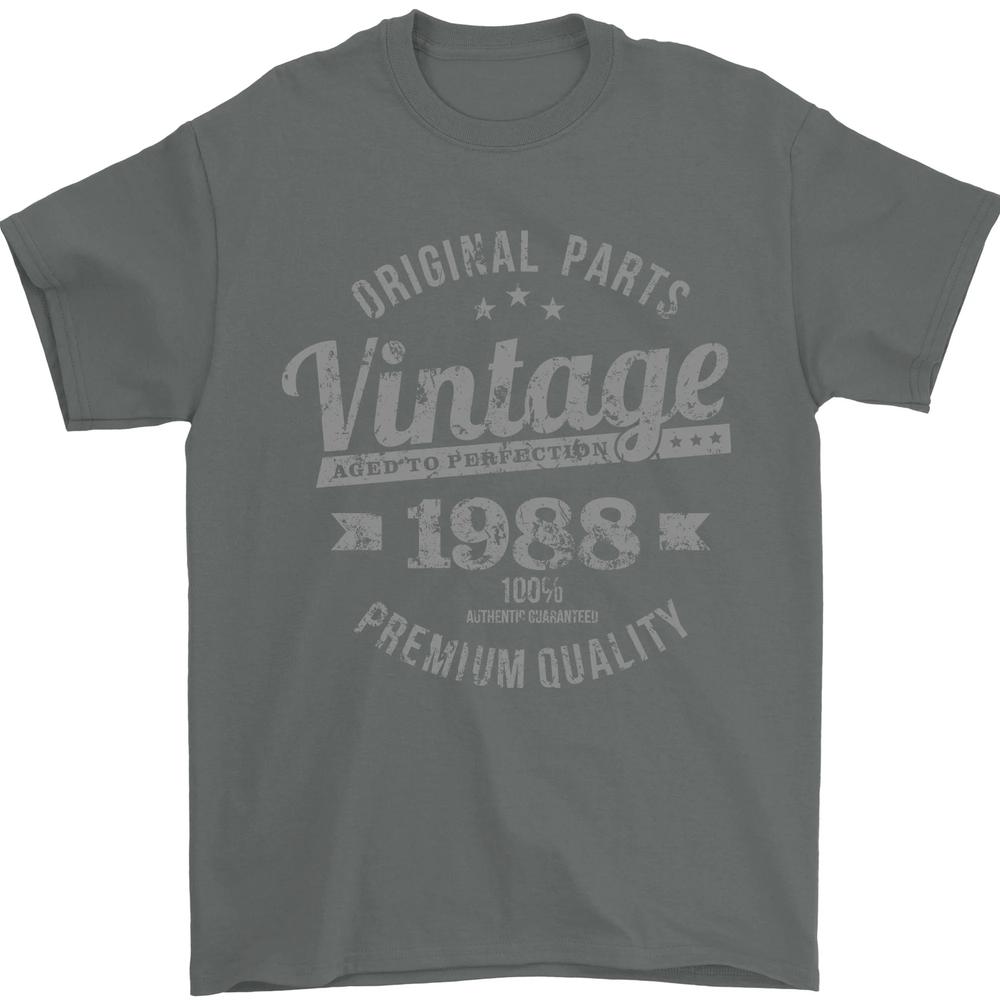 Vintage Year 38th Birthday 1988 Unisexs TShirt 100 Cotton S