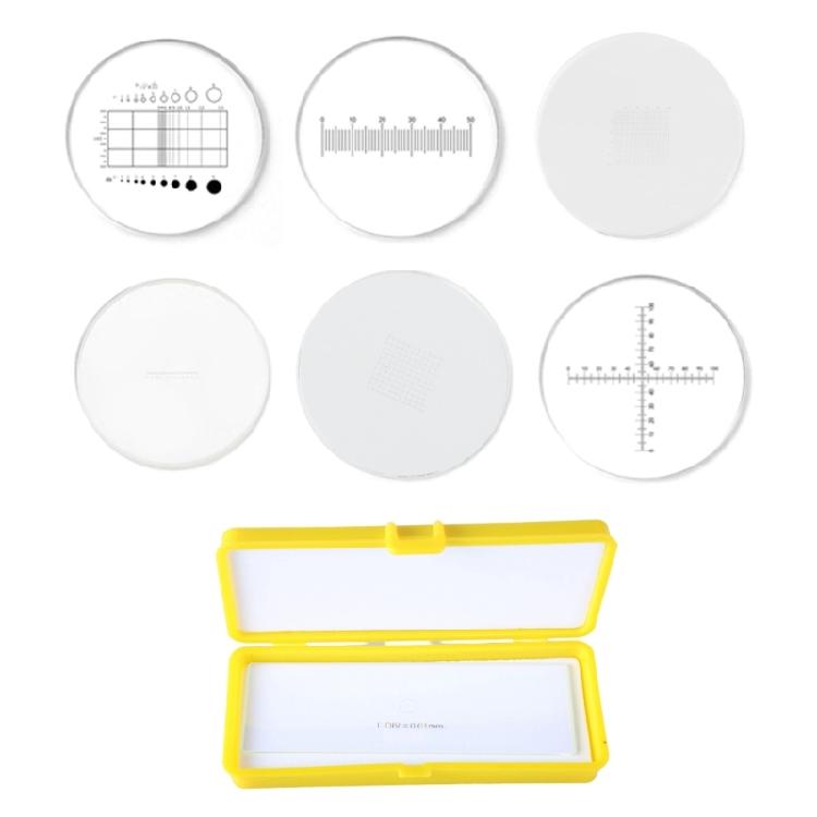 Präzisions-Mikroskop-Kalibrierobjektträger Mikroskop-Mikrometer-Objekttisch Mikrometer-Strichplatte Kalibrierlineal Objektträger