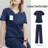 Women's and Men's Short Sleeve Scrub Suit for Dental, ICU, and Salon Professionals