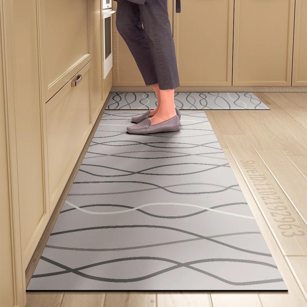 

Кухонный коврик Прочный придверный коврик для дома Высококлассные кухонные коврики для пола Водонепроницаемый Бытовой Моющийся Нескользящий Большой ковер 180x200CM(70x78in)
