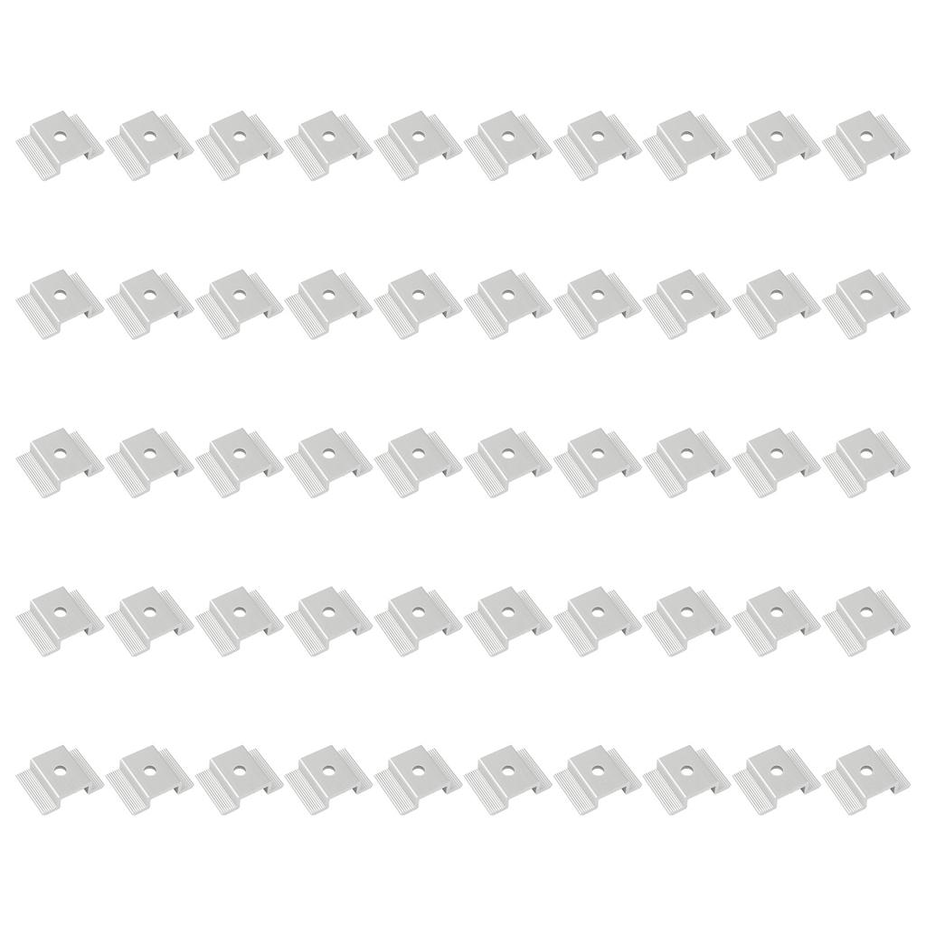 20/50 Pcs Solar Panel Mid Clamps Solar Panel Mounting Bracket Clamp Wide Photovoltaic Support Solar System Accessories