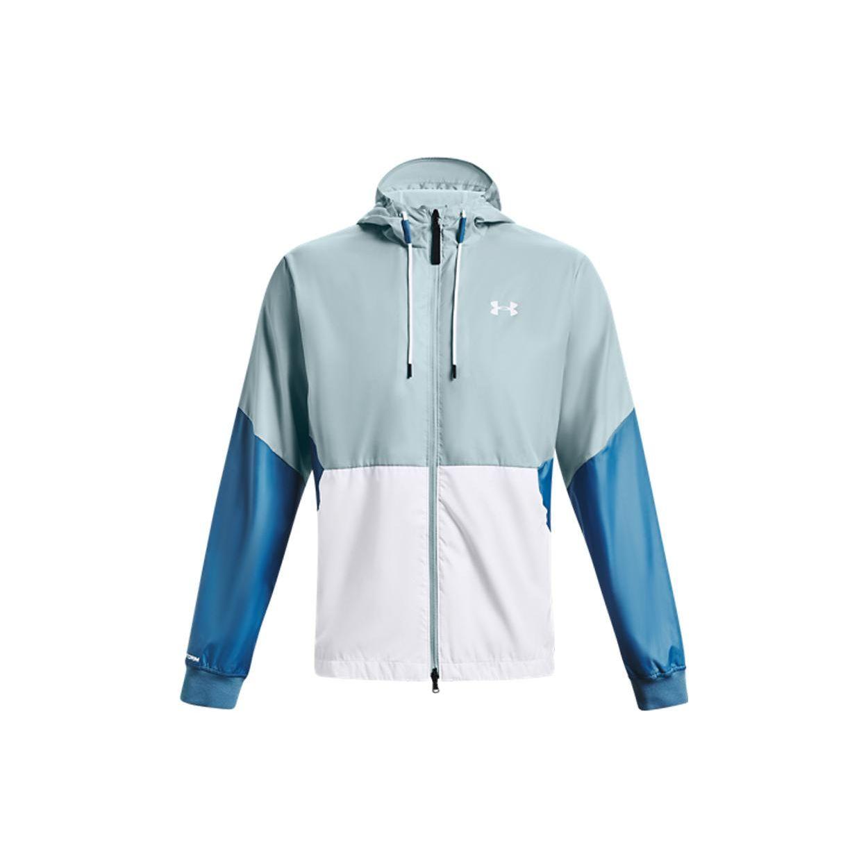 

Тренировочная куртка Under Armour Legacy Color Block Woven Hooded, мужская, синяя 1345405-478 XL