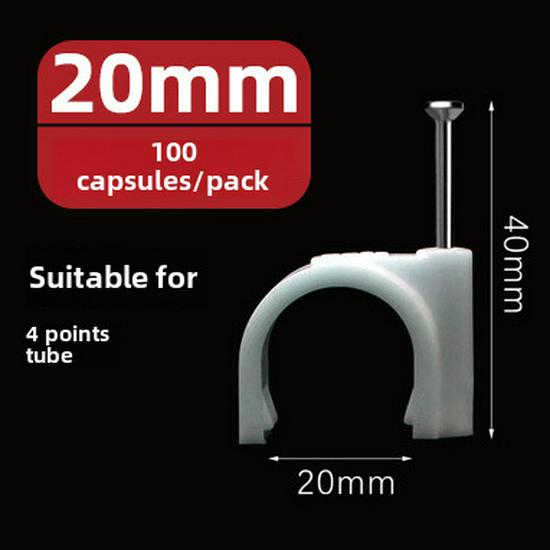 Clous en acier, fils et serre-câbles (4-50mm) - Pinces carrées et rondes en plastique/nylon