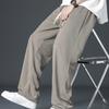 Herren Sporthose Locker Gerade Weites Bein Kordelzug Elastische Taille Weich Atmungsaktiv Einfarbig Gym Traning Jogging Jogginghose Lange Hose