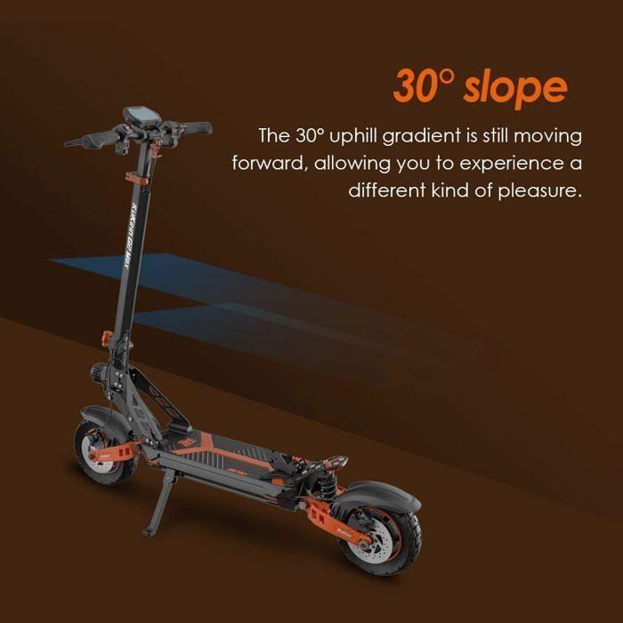 Scooter électrique KUKIRIN G2 MAX -- 1000 W - 48 V - Batterie 20 Ah - 55 km/h