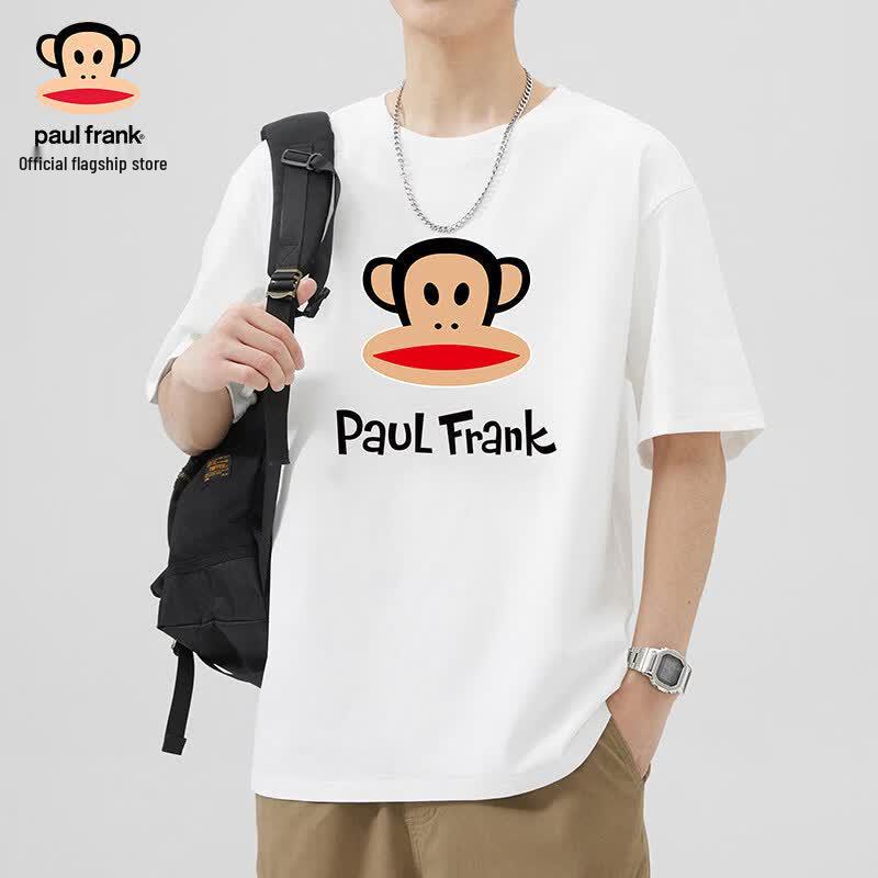 paul frank Herren Sommer Lockere Passform Baumwolle Kurzarm T-Shirt