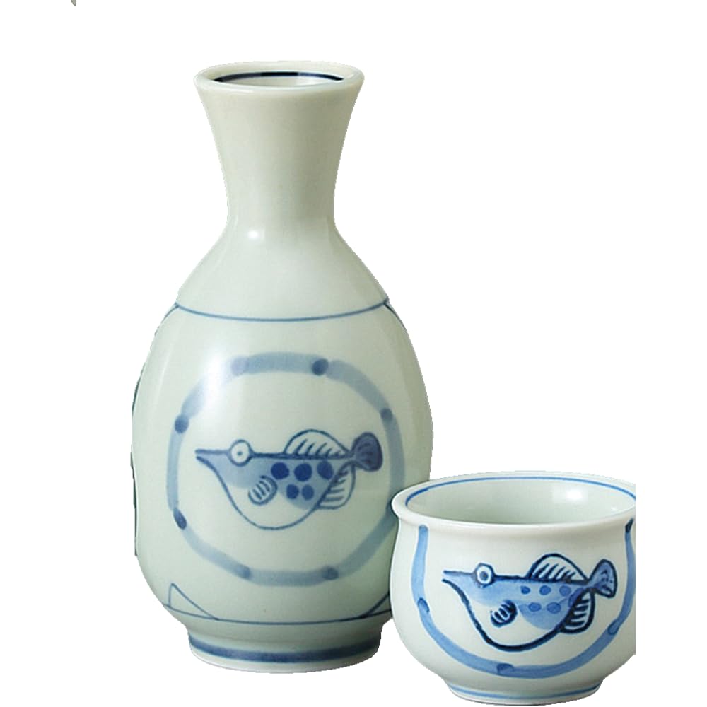 

Sake Utensil Set Sake Kuri Ochoko Set Diameter x Height 15cm 300ml Matte Puffer Large Sake Kuri Set Pottery Mino Ware Hot Sake Hot Bottle Cold Sake