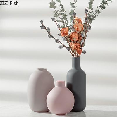 Ceramic Vase Geometric Abstraction Flower Arrangement Hydroponics Flower Vase Ceramic Crafts Home Decoration Accessories