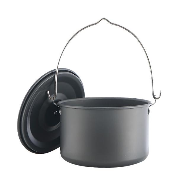 Outdoor Hanging Pot Camping Pot Large BBQ Stockpot Portable Picnic Nonstick Pot