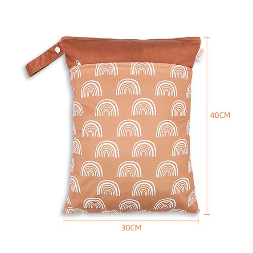 Travel High-Capacity Reusable Waterproof Wetbag Stroller Bag Zippered Double Cloth Diaper Bag
