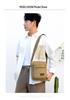 Men's Retro Fashion Canvas Crossbody Bag - Breathable, Solid Color Design