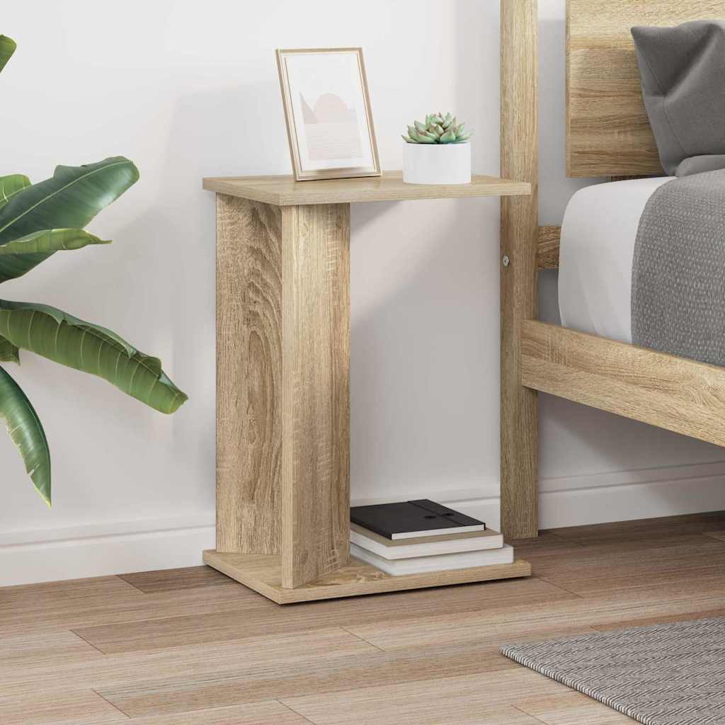 Side Table Sonoma Oak 35 X 25 X 50 Cm Particleboard