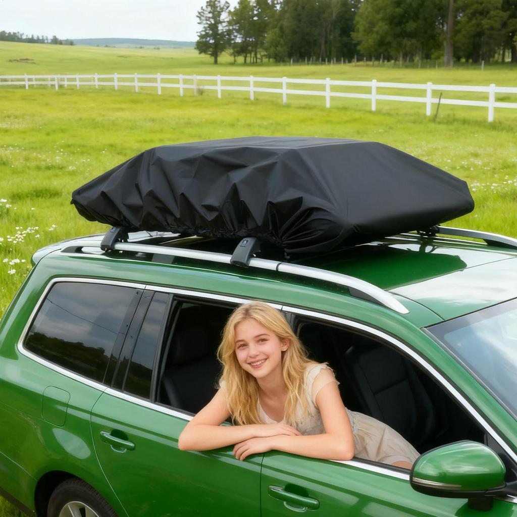 Roof Rack Cover Waterproof Luggage Bag Protector Dust Rain Resistant Travel Storage Case for SUV Car Automotive Camping Outdoor