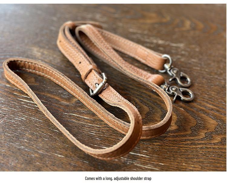 Frühling/Sommer Echtes Leder Retro Kleine Umhängetasche - Leicht, Vielseitig, Weiche Leder Schultertasche für Damen