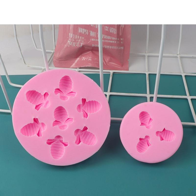 Chocolate Candy 3/7-cavity Little-Bee Fondant Mold Animal Shape Silicone Mold Baking Sugarcraft-Fondant Mold Cake-Decor