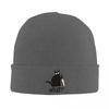 New Cat What Murderous Black Cat With Knife Gift Premium Warm Knitted Cap Bonnet Hat Autumn Winter Outdoor Beanie Hats For