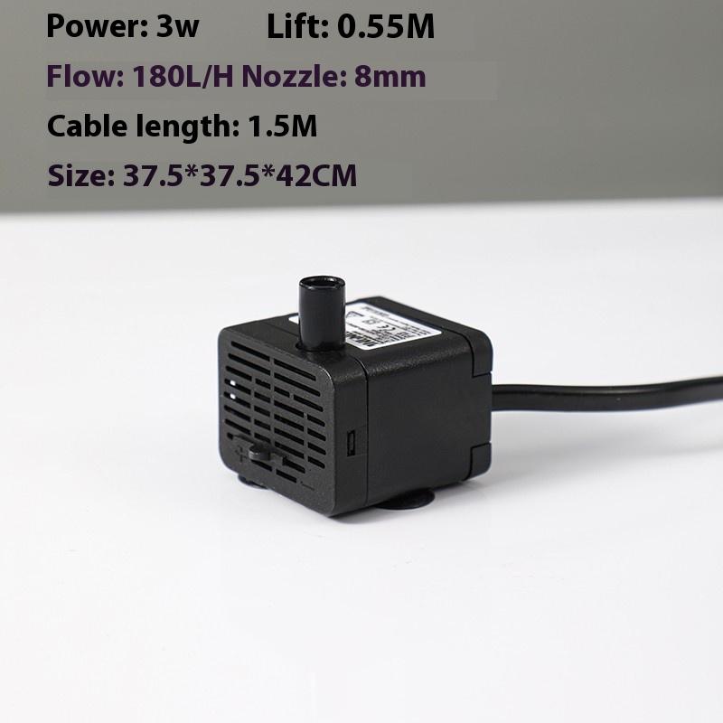 Ultra-Quiet Submersible Water Fountain Pump Filter Fish Pond Aquarium Water Pump Tank Fountain AC220V