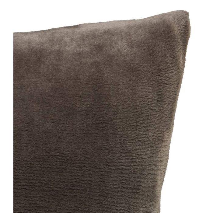 Removable Flannel Cushion 38 X 38 Cm "Ollis" - Dark Grey Ollis -