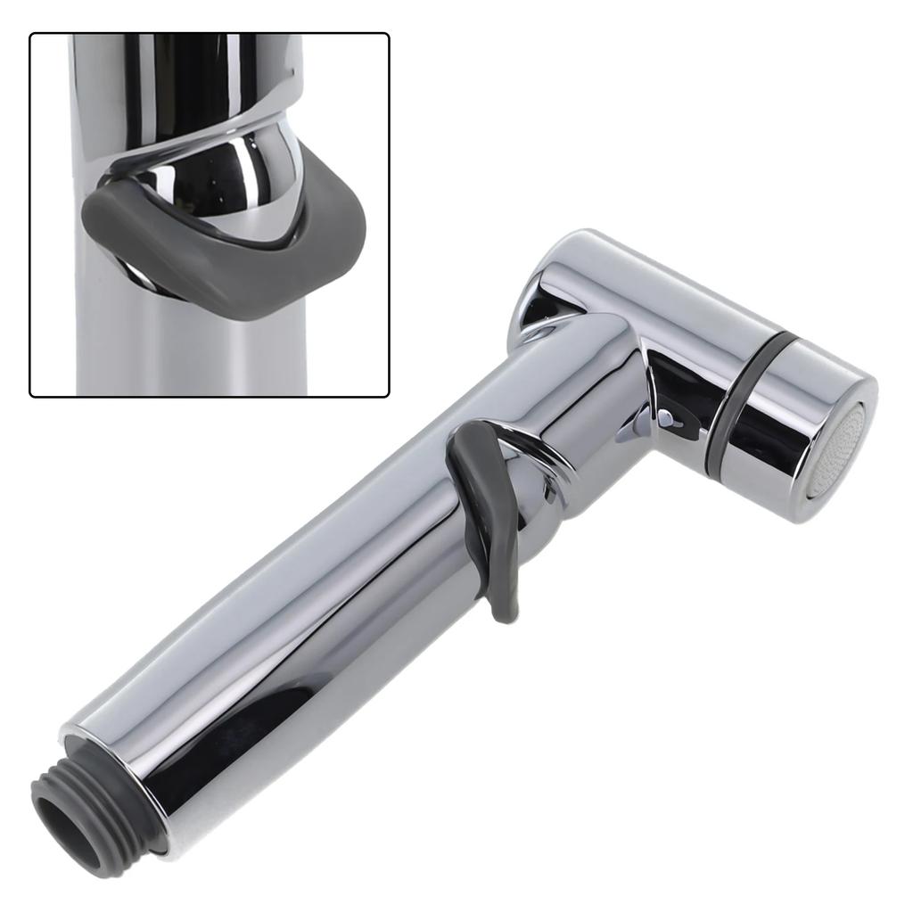 Hygienic Shower Toilet Bidet Sprayer Shower Head Handheld Toilet Bidet Douche Wall-mounted Double Outlet Bathroom Sprayer