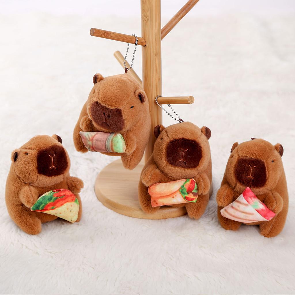 Doll Food Street Capybara Kapibara Doll Pendant Keychain Doll Plush Toy Gift