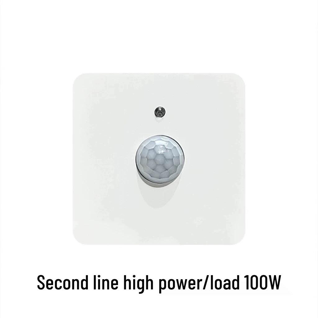 Type 86 Infrared Sound & Light Control with Human Body Sensor 220V Corridor Delay Switch