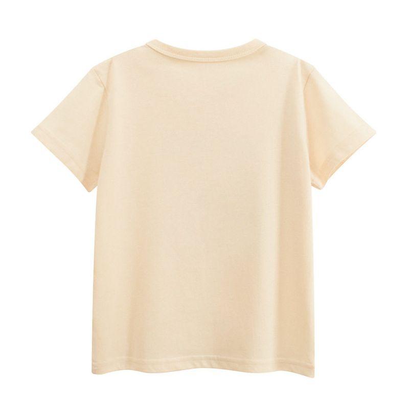 27Kids Kidsren's Clothing Summer Kidsren's Dinosaur Print Short-Sleeved T-Shirt Boys Pure Cotton Clothes Baby Half-Sleeved Clothes