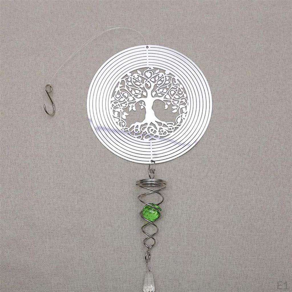 for window and wall Door Hanging Home Decor with Hook Spiral Wind Chimes Tail Outdoor Yard