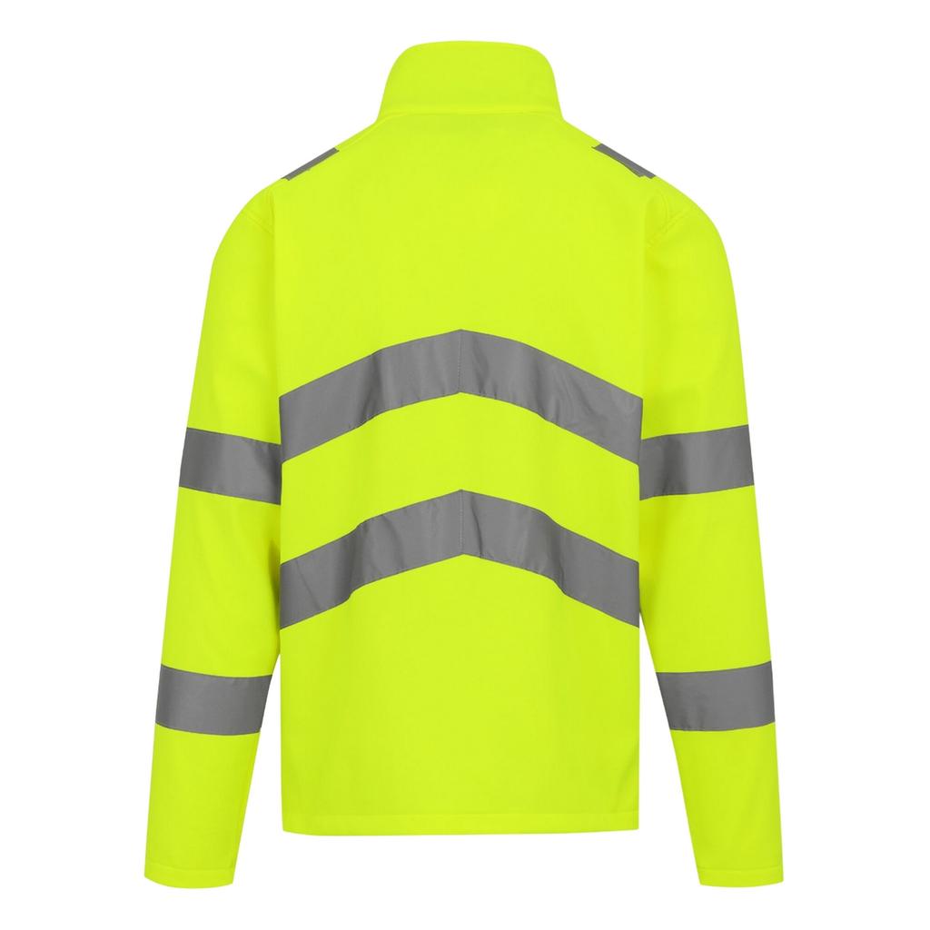 Regatta Professional Mens Pro Contract Ablaze Hi-Vis 2 Layer Soft Shell Jacket