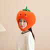 Children Headpiece With Cute Persimmon Design Fade Resistant Fabric Head Cover For Photo Props Holiday Celebrations