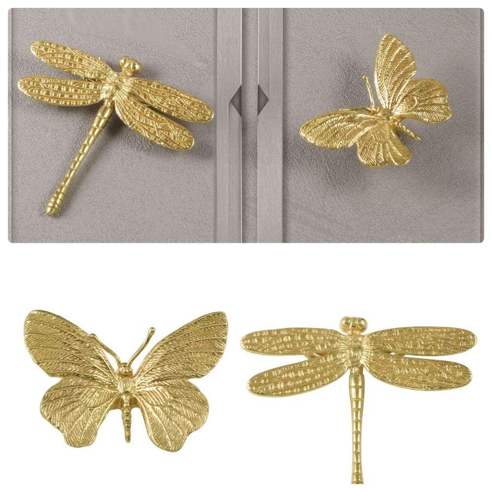 Furniture Hardware Butterfly/Dragonfly Brass Handle Home Decoration Furniture Handle Drawer