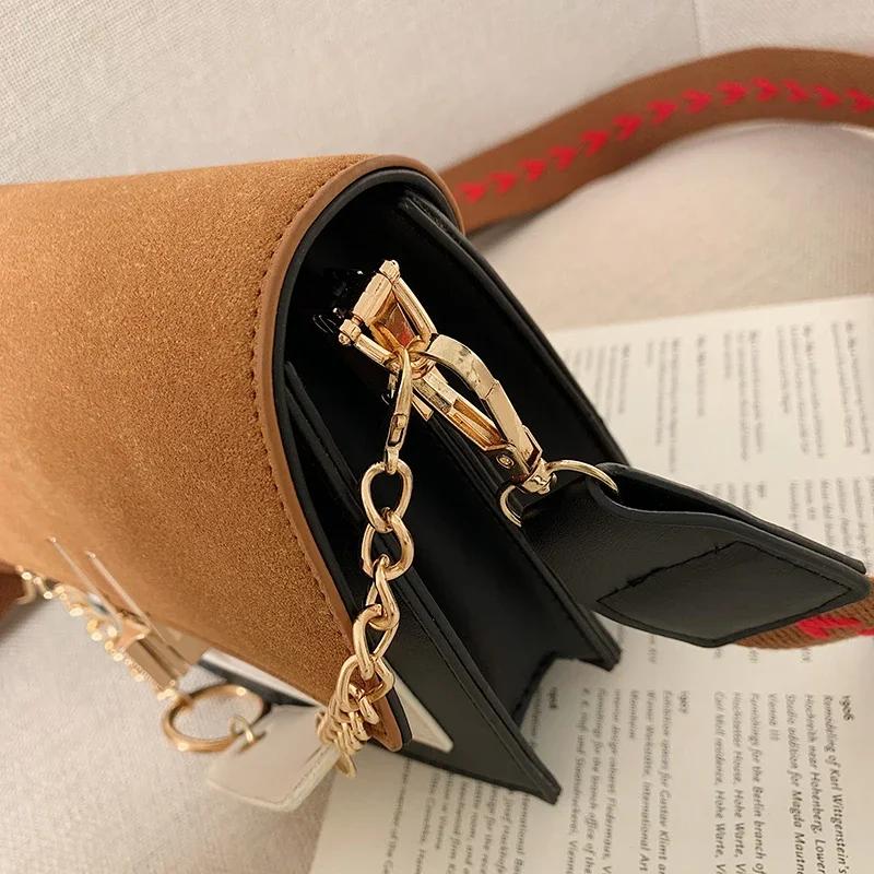 New Ladies Messenger Fashion Mobile Phone Bags Casual Shoulder Contrast Color Ladies Luxury Designer