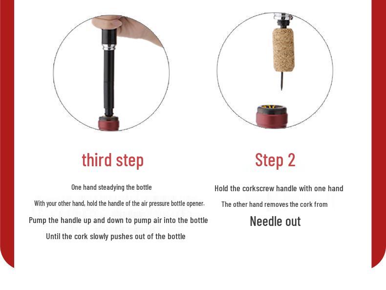 Stainless Steel Pneumatic Wine & Champagne Bottle Opener