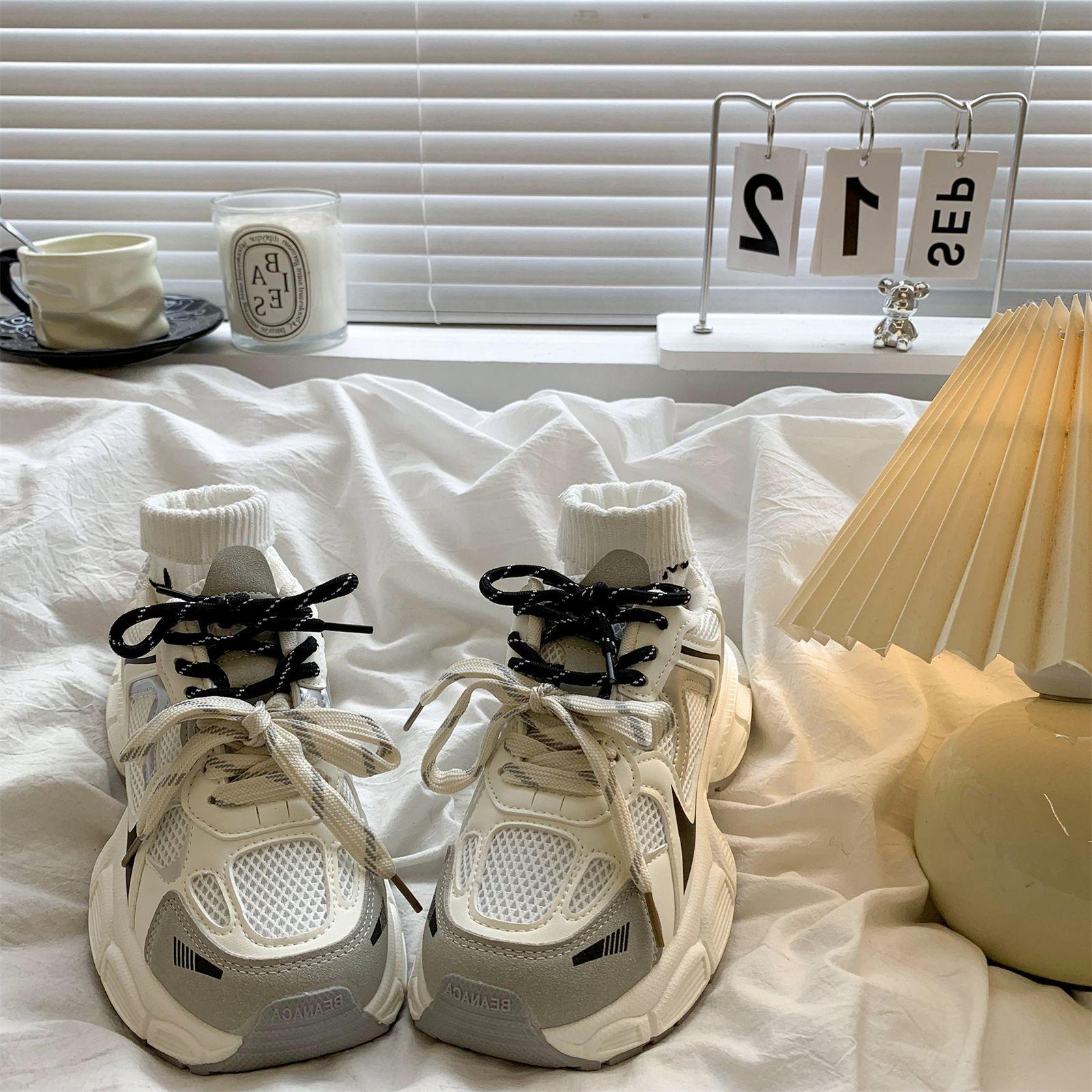 

Винтажные Анкара Красные Папины Кроссовки Женские 2025 Осень Новые Универсальные Подчеркивающие Ноги Маленькая Платформа Повседневные Кроссовки 40 белый