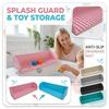 Silicone Bathtub -Proof Toy Storage Rack, Bathroom Guard & Suction Cup Non- Toy Mat