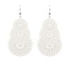 Vintage Candy Color Openwork Pattern Long Earrings For Women Jewelry Big Hollow Geometric Metal Drop Dangle Earrings Pendientes