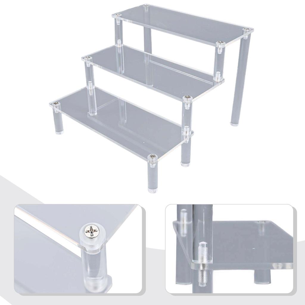 Figurine Display Stand Single Layer 30cm Long (30*8*5cm) Acrylic Display Stand Versatile Use Hassle-free Assembly Retail Store