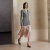 Waiwaiaiem Yy_Irregular Hem Silky Skirt_2Color