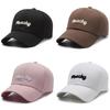 Peachy Alphabet Embroidery Baseball Cap Peaked Caps Breathable Solid Gift Color