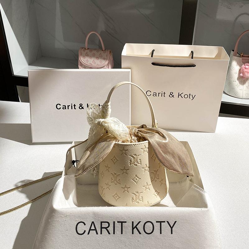 Franse Embossed Emmer Tas, Nieuwe High-end Ketting Diagonale Cross Handtas