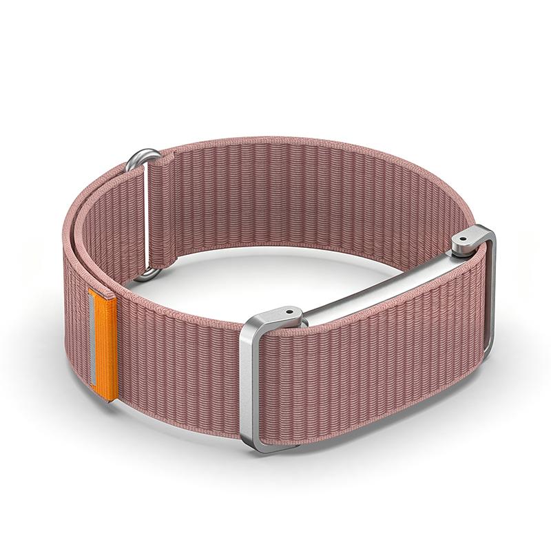 Metal Protective Case Nylon Strap For Fitbit Air Ultra-Slim Feather-Light Breathable Quick Release Replacement Wrist Band