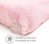 Housse pour matelas et pour table à langer - ti tin - 80 x 50 cm - microfibre éponge 180 gr/m² - rose