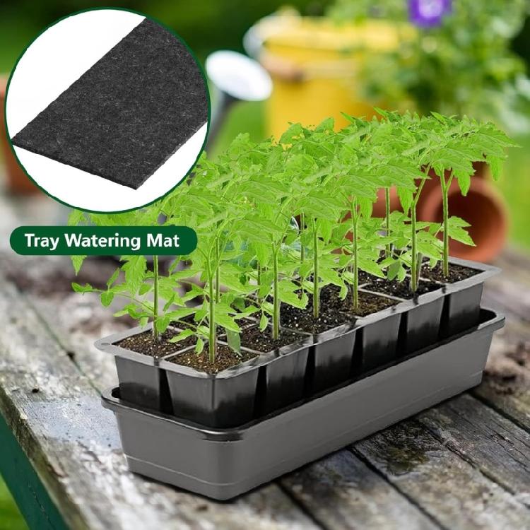8Pcs Replacement Absorbent Watering  Starting Mat Capillary Mat  Starter Tray Mat For Gardening