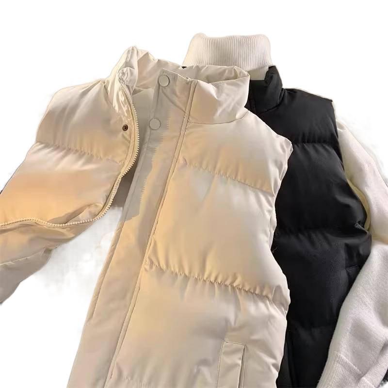 Herren Japanische Retro Stehkragen Baumwollweste - Herbst/Winter Trendige Ärmellose Jacke