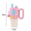 Cartoon Insulated Cup 850ml Thermal Bottle Creative Drinkware  Birthday Gift